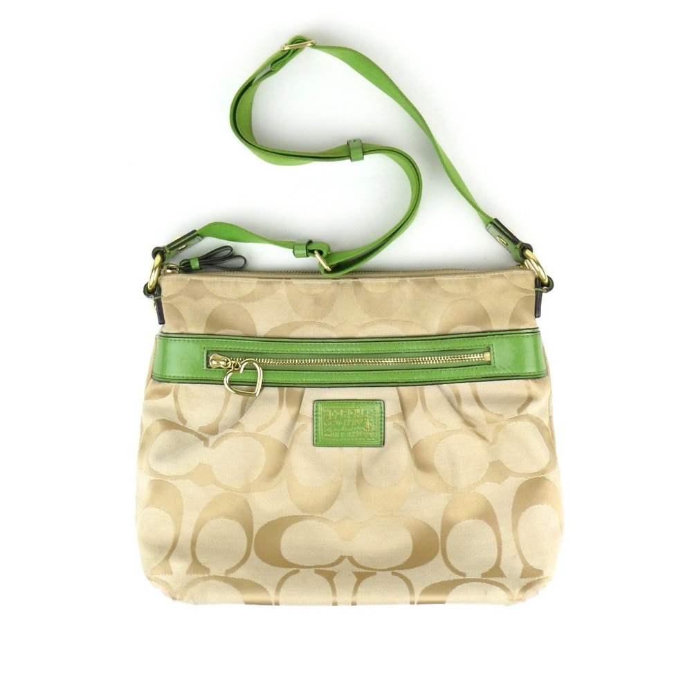 Coach Daisy Poppy Light Khaki Green Crossbody F22945